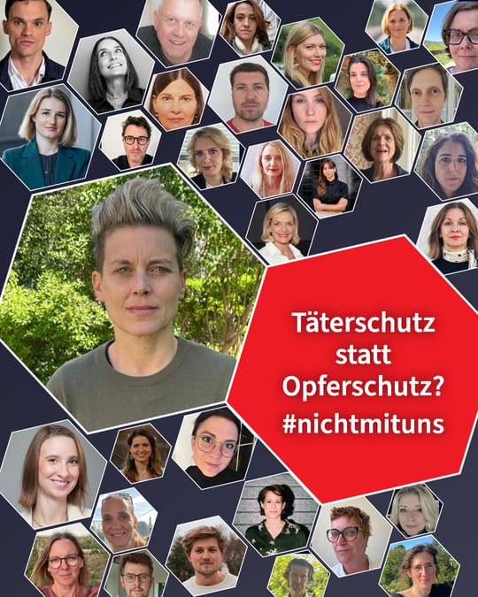 Täterschutz statt Opferschutz? #nichtmituns
