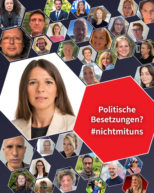 Politische Besetzungen? #nichtmituns