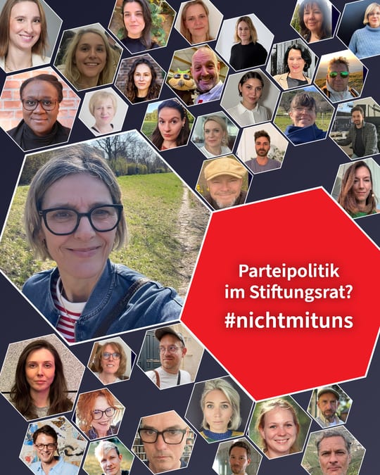 Parteipolitik im Stiftungsrat? #nichtmituns