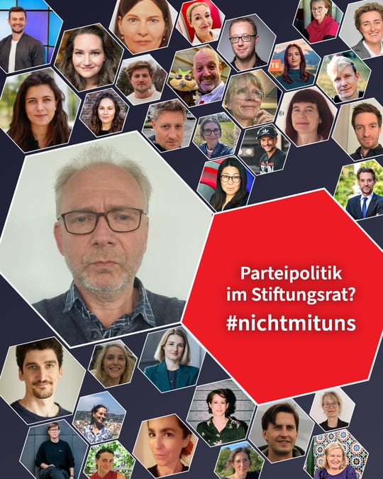 Parteipolitik im Stiftungsrat? #nichtmituns