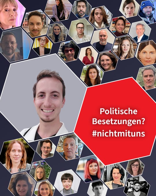 Politische Besetzungen? #nichtmituns