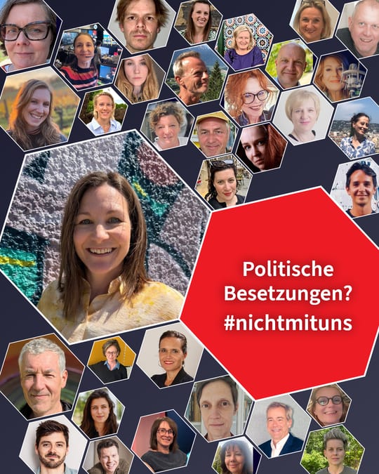 Politische Besetzungen? #nichtmituns